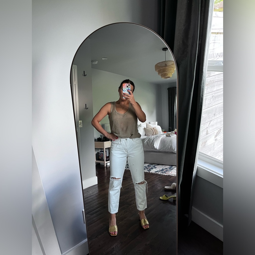 H&M white denim